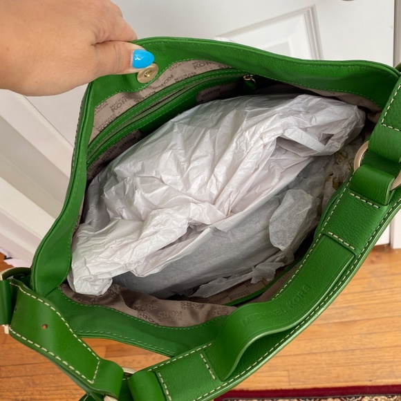 Michael Kors Leather Millbrook Handbag - Picture 6 of 11